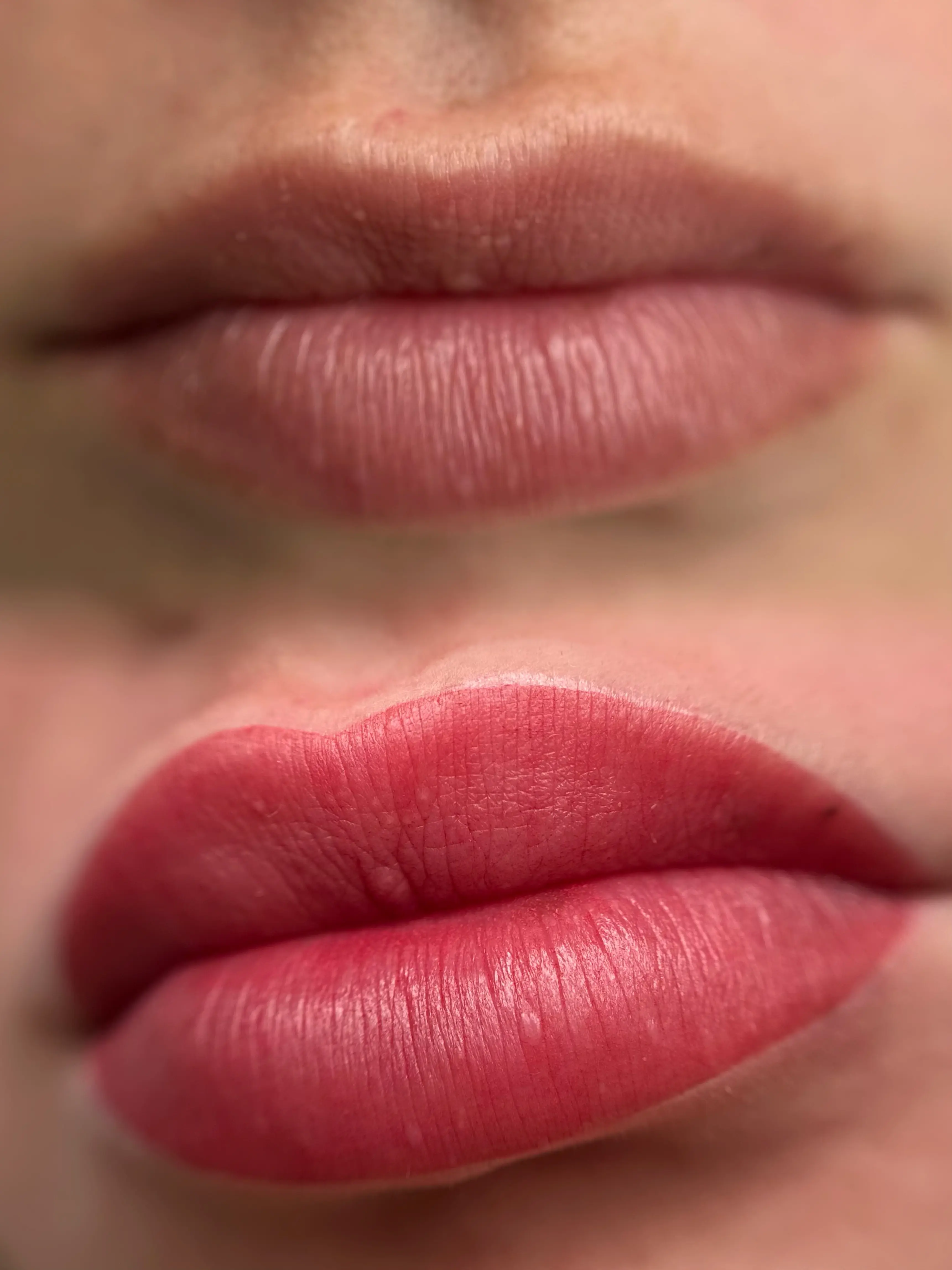 Makijaż permanentny ust. Efekt przed i po